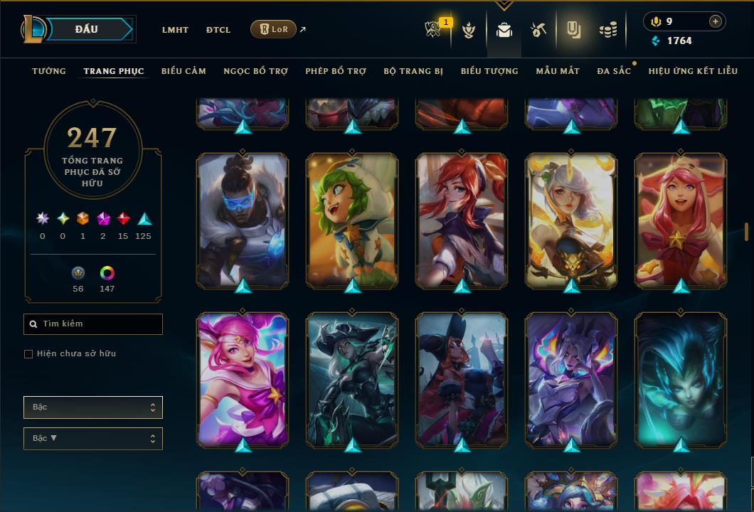 Hình ảnh chi tiết tài khoản LMHT mã số 184852 - Shop LMHT