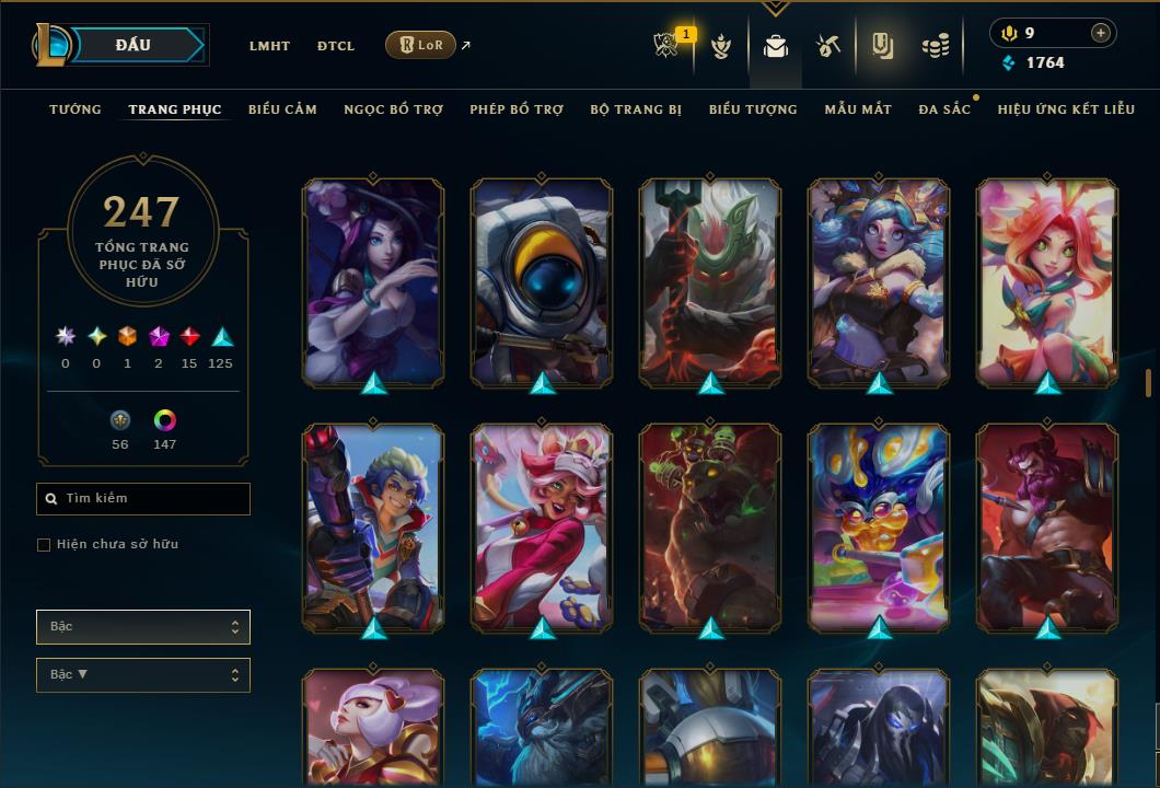 Hình ảnh chi tiết tài khoản LMHT mã số 184852 - Shop LMHT