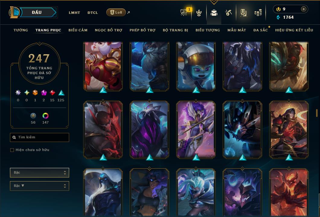 Hình ảnh chi tiết tài khoản LMHT mã số 184852 - Shop LMHT