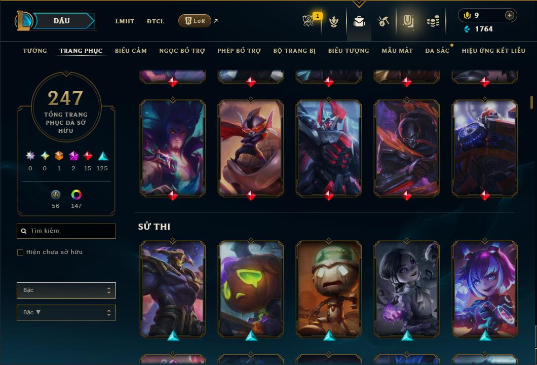 Hình ảnh chi tiết tài khoản LMHT mã số 184852 - Shop LMHT