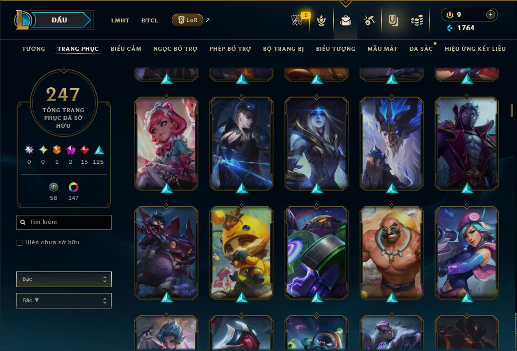 Hình ảnh chi tiết tài khoản LMHT mã số 184852 - Shop LMHT