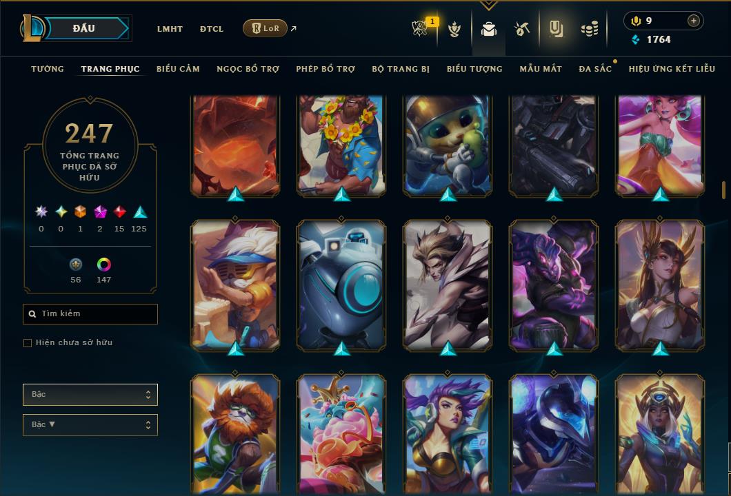 Hình ảnh chi tiết tài khoản LMHT mã số 184852 - Shop LMHT