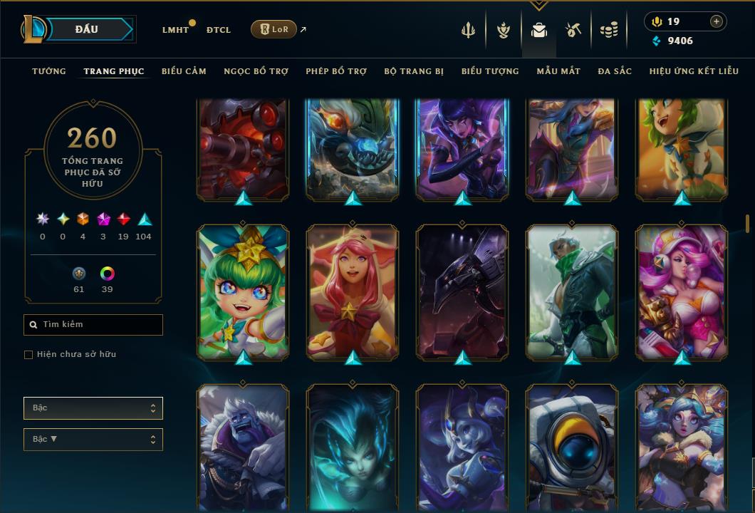 Hình ảnh chi tiết tài khoản LMHT mã số 186807 - Shop LMHT