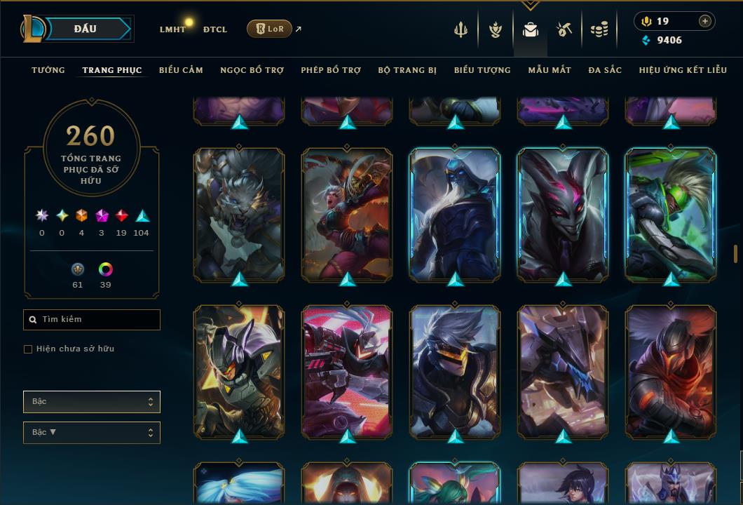 Hình ảnh chi tiết tài khoản LMHT mã số 186807 - Shop LMHT