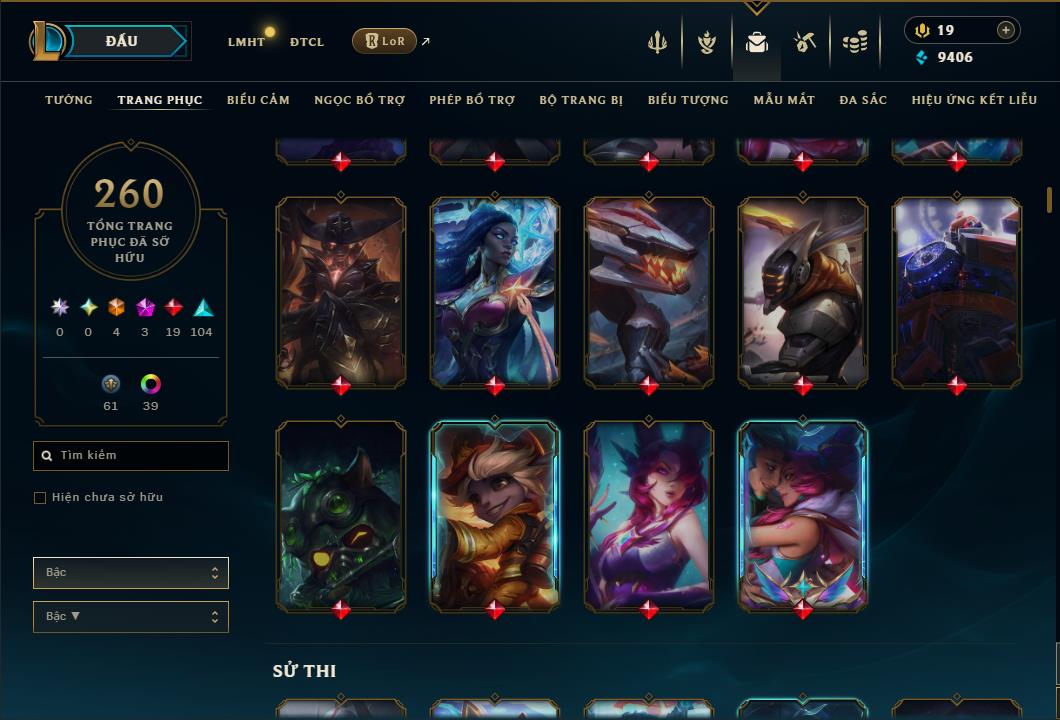 Hình ảnh chi tiết tài khoản LMHT mã số 186807 - Shop LMHT