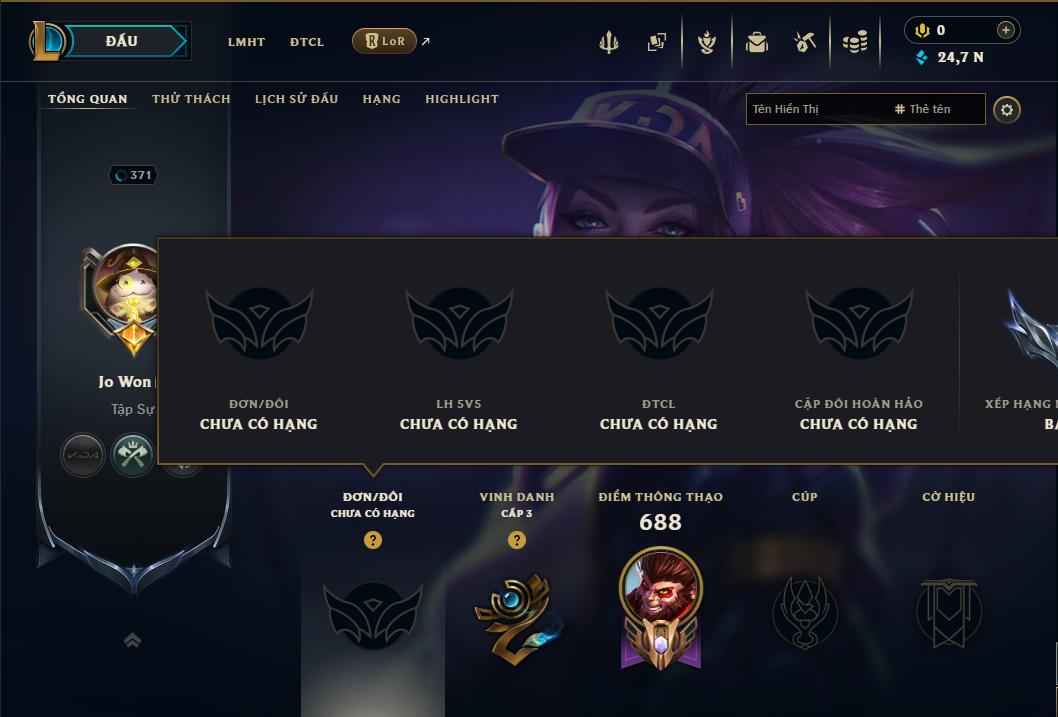 Tài khoản Liên Minh, ĐTCL mã số 199215 giá rẻ - Shop LMHT