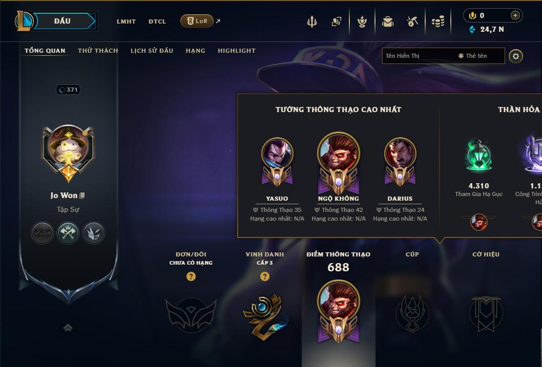 Hình ảnh chi tiết tài khoản LMHT mã số 199215 - Shop LMHT