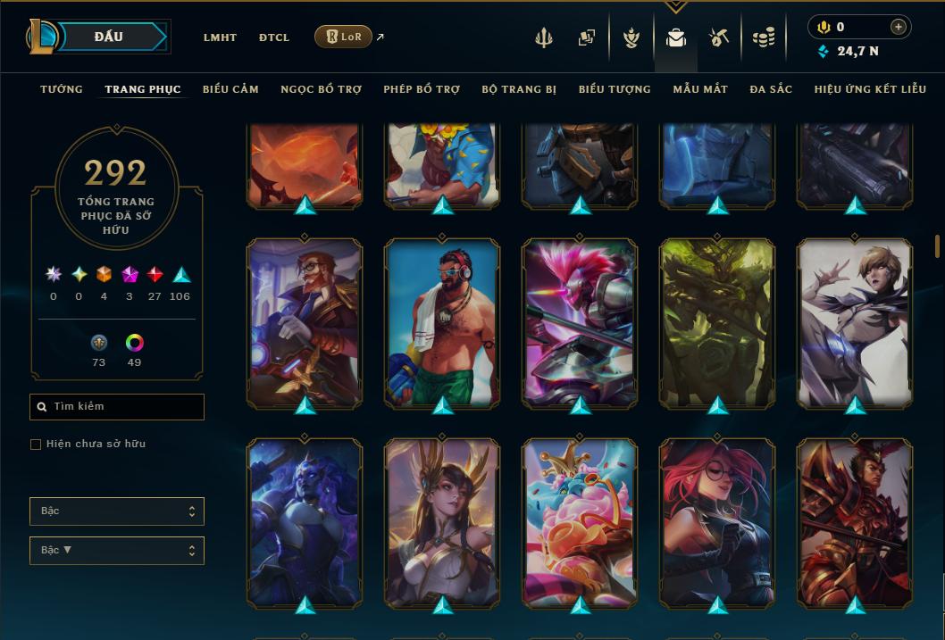 Hình ảnh chi tiết tài khoản LMHT mã số 199215 - Shop LMHT