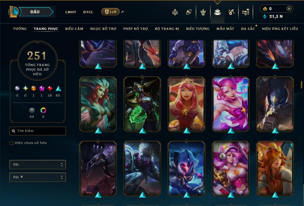 Hình ảnh chi tiết tài khoản LMHT mã số 199220 - Shop LMHT