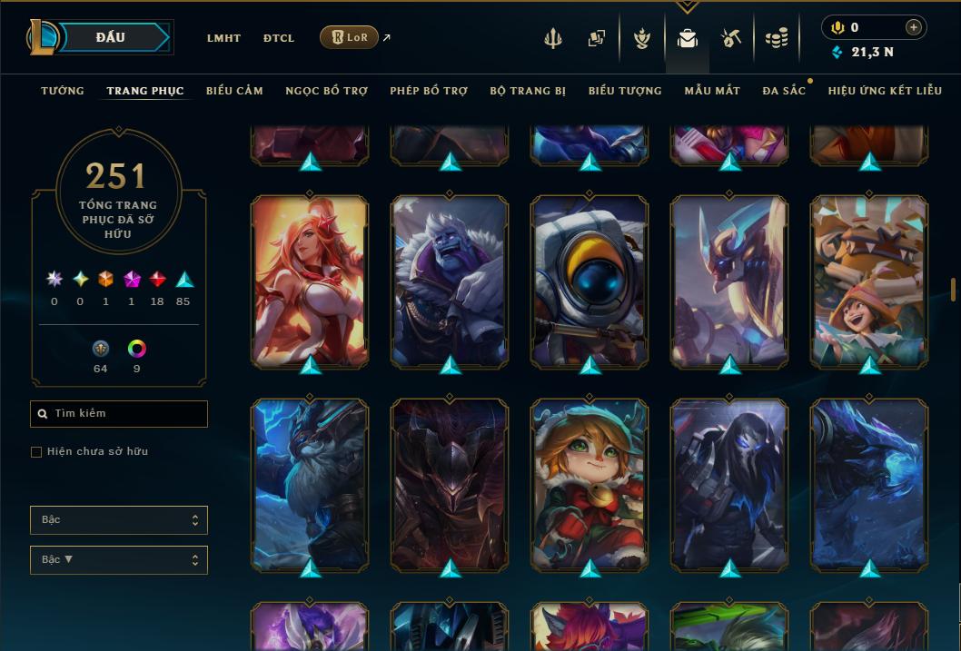 Hình ảnh chi tiết tài khoản LMHT mã số 199220 - Shop LMHT