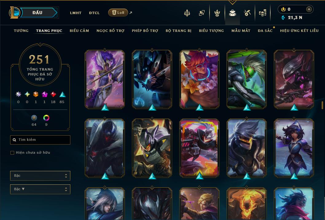 Hình ảnh chi tiết tài khoản LMHT mã số 199220 - Shop LMHT