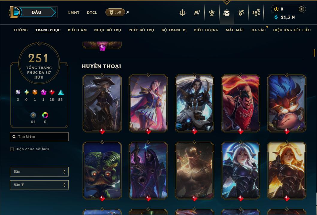 Hình ảnh chi tiết tài khoản LMHT mã số 199220 - Shop LMHT