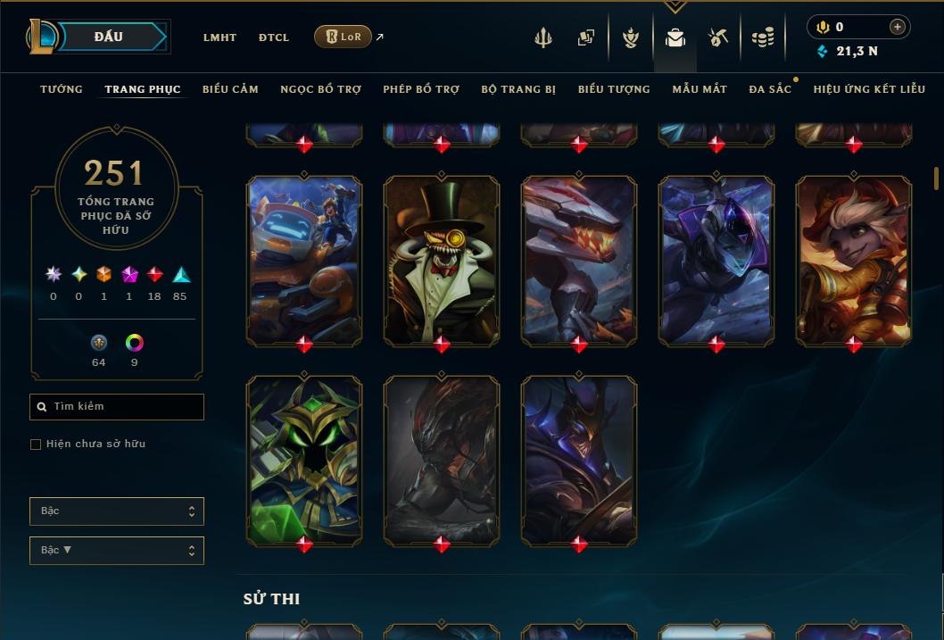 Hình ảnh chi tiết tài khoản LMHT mã số 199220 - Shop LMHT