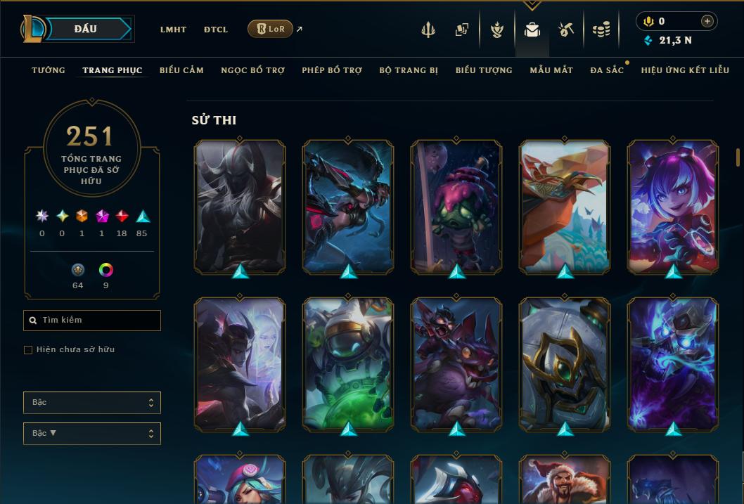 Hình ảnh chi tiết tài khoản LMHT mã số 199220 - Shop LMHT