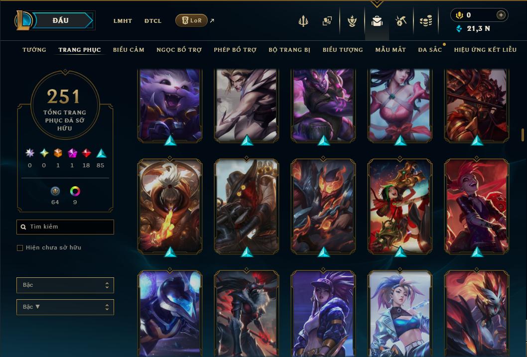 Hình ảnh chi tiết tài khoản LMHT mã số 199220 - Shop LMHT