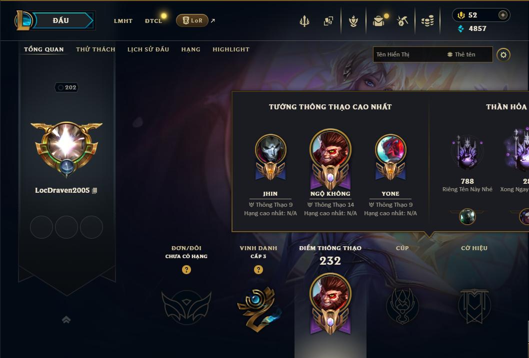 Hình ảnh chi tiết tài khoản LMHT mã số 199248 - Shop LMHT