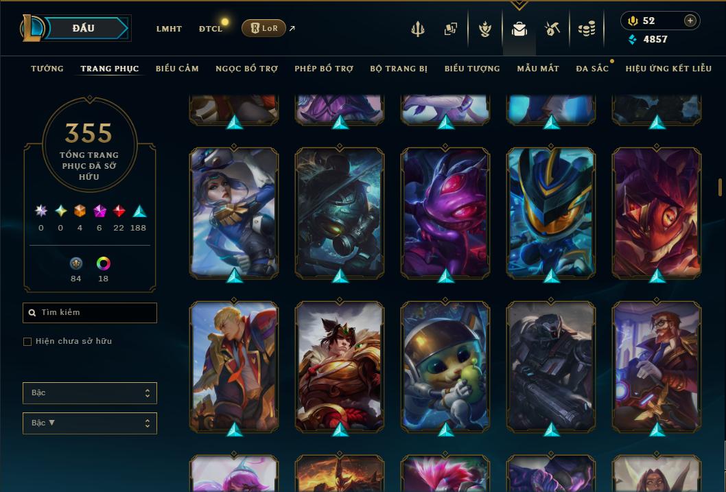 Hình ảnh chi tiết tài khoản LMHT mã số 199248 - Shop LMHT