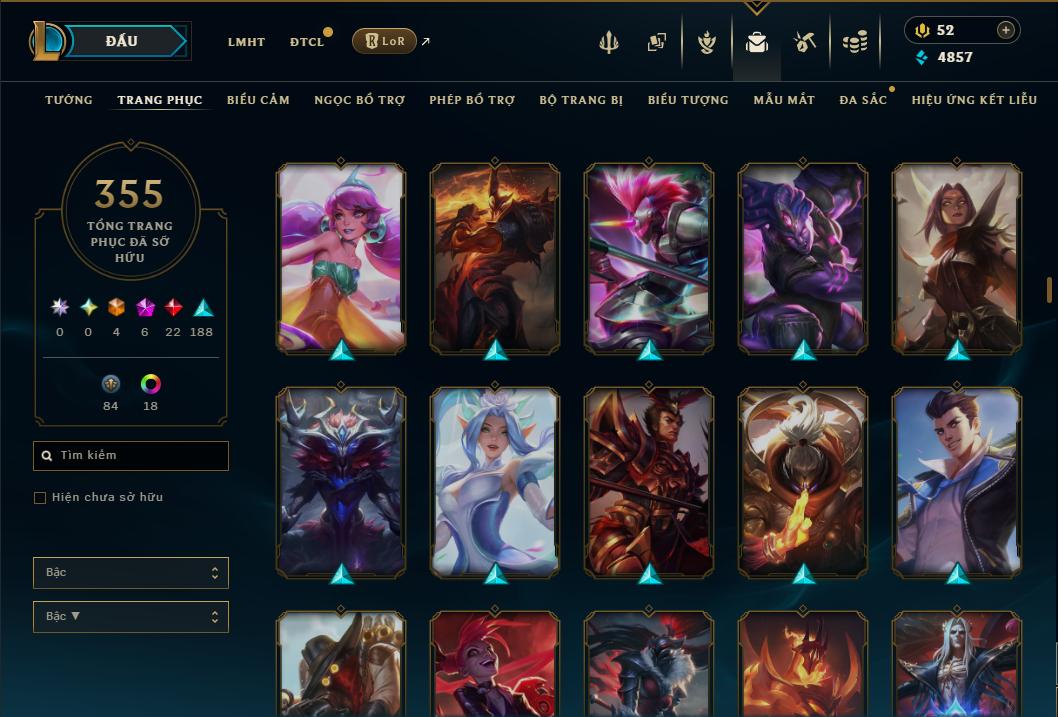 Hình ảnh chi tiết tài khoản LMHT mã số 199248 - Shop LMHT