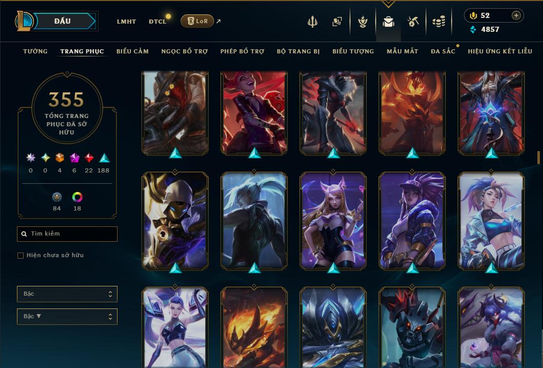 Hình ảnh chi tiết tài khoản LMHT mã số 199248 - Shop LMHT