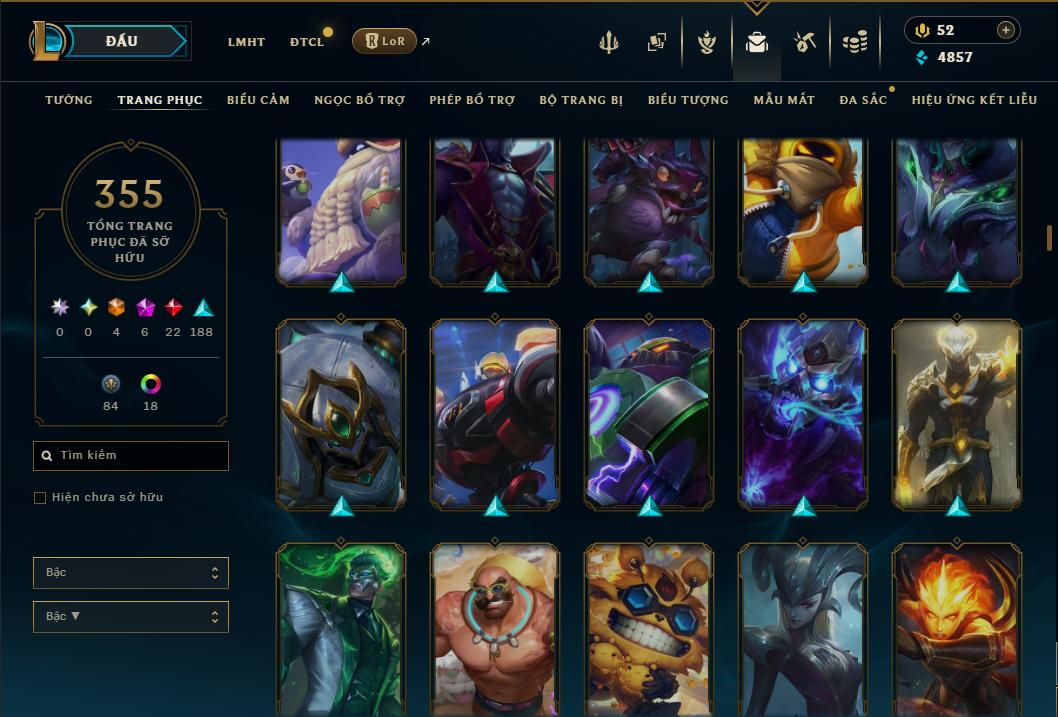 Hình ảnh chi tiết tài khoản LMHT mã số 199248 - Shop LMHT