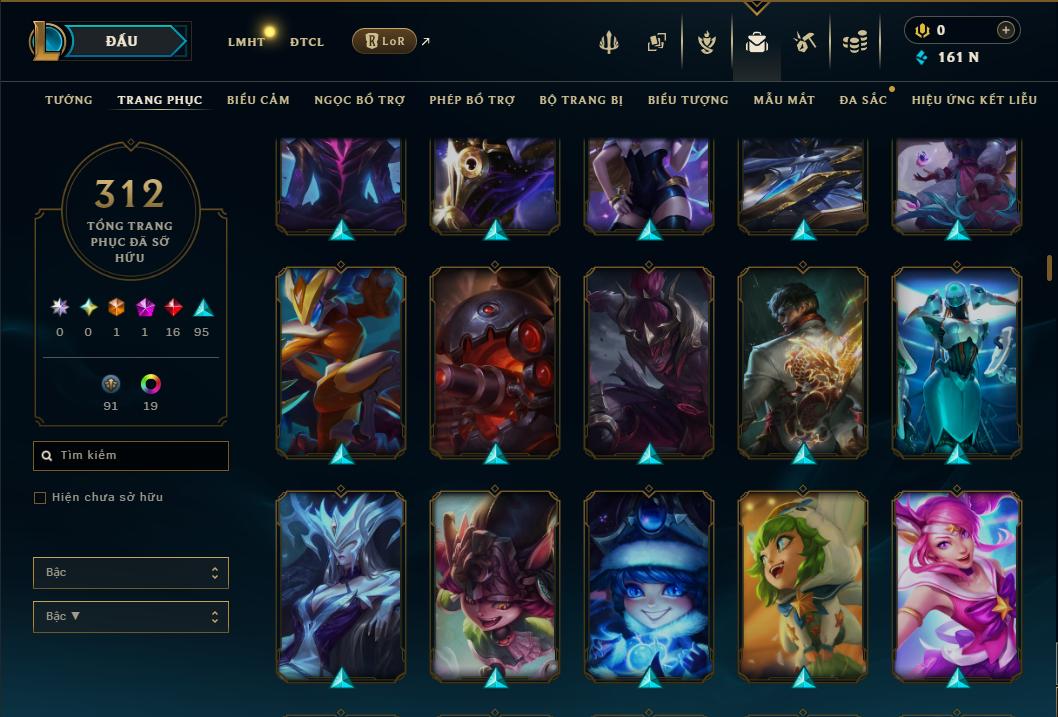 Hình ảnh chi tiết tài khoản LMHT mã số 199250 - Shop LMHT