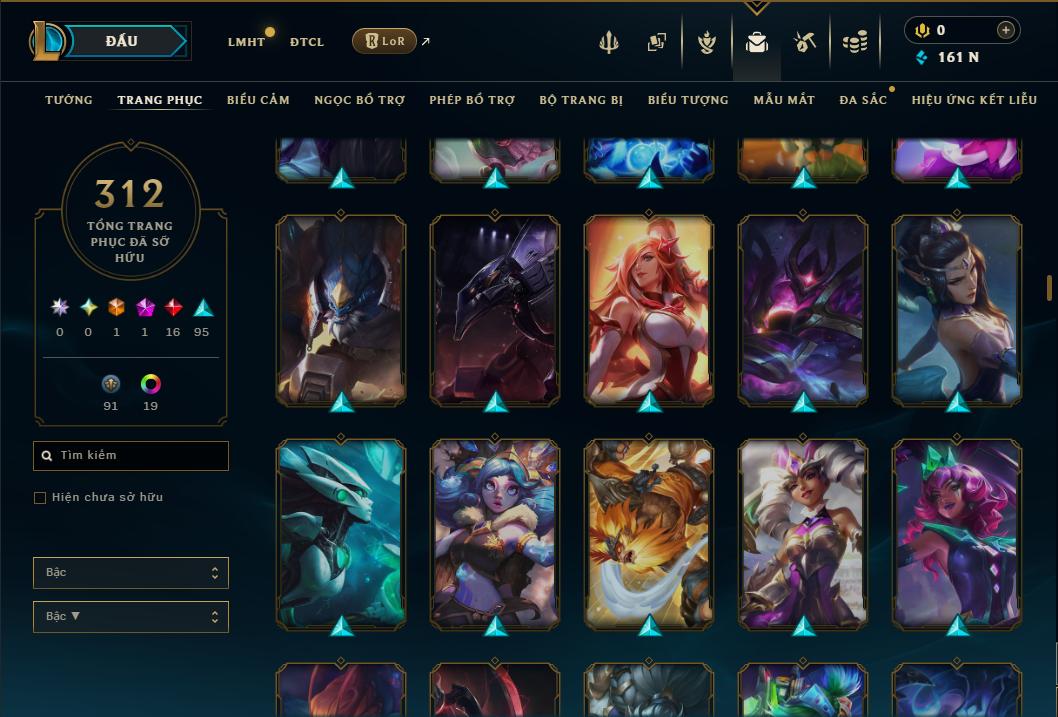 Hình ảnh chi tiết tài khoản LMHT mã số 199250 - Shop LMHT