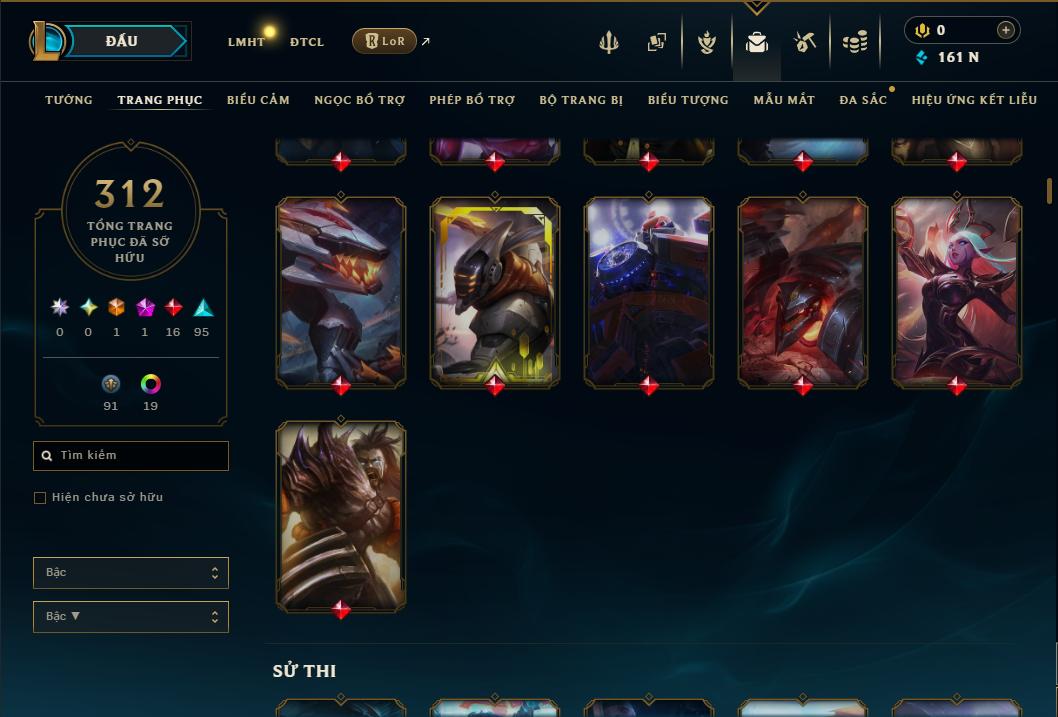 Hình ảnh chi tiết tài khoản LMHT mã số 199250 - Shop LMHT