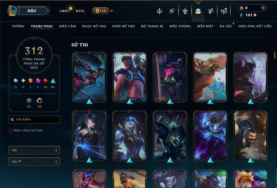 Hình ảnh chi tiết tài khoản LMHT mã số 199250 - Shop LMHT