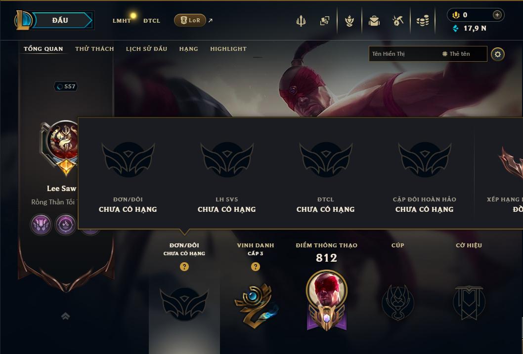 Tài khoản Liên Minh, ĐTCL mã số 199251 giá rẻ - Shop LMHT