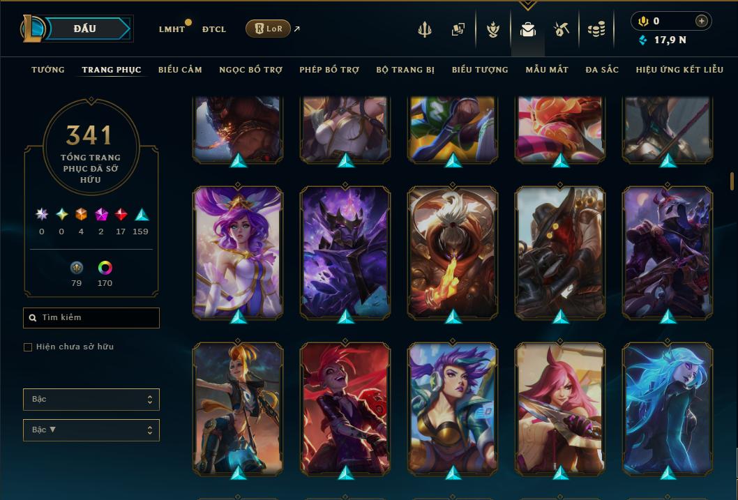 Hình ảnh chi tiết tài khoản LMHT mã số 199251 - Shop LMHT