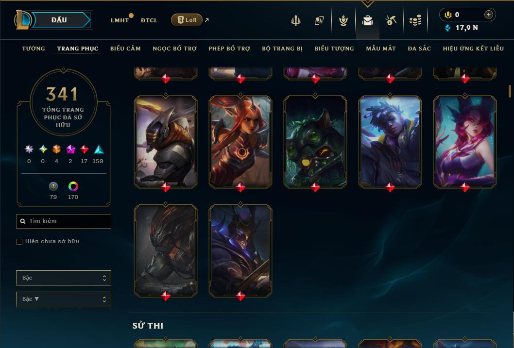 Hình ảnh chi tiết tài khoản LMHT mã số 199251 - Shop LMHT