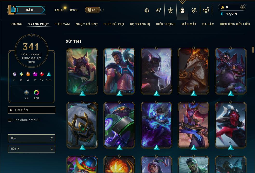 Hình ảnh chi tiết tài khoản LMHT mã số 199251 - Shop LMHT