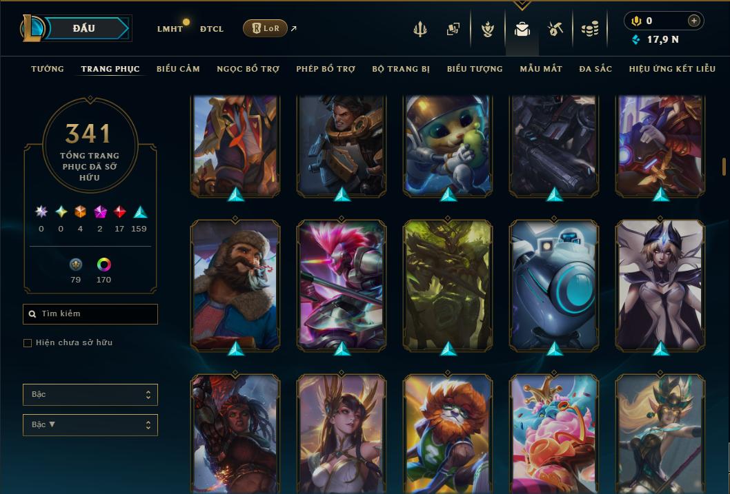 Hình ảnh chi tiết tài khoản LMHT mã số 199251 - Shop LMHT