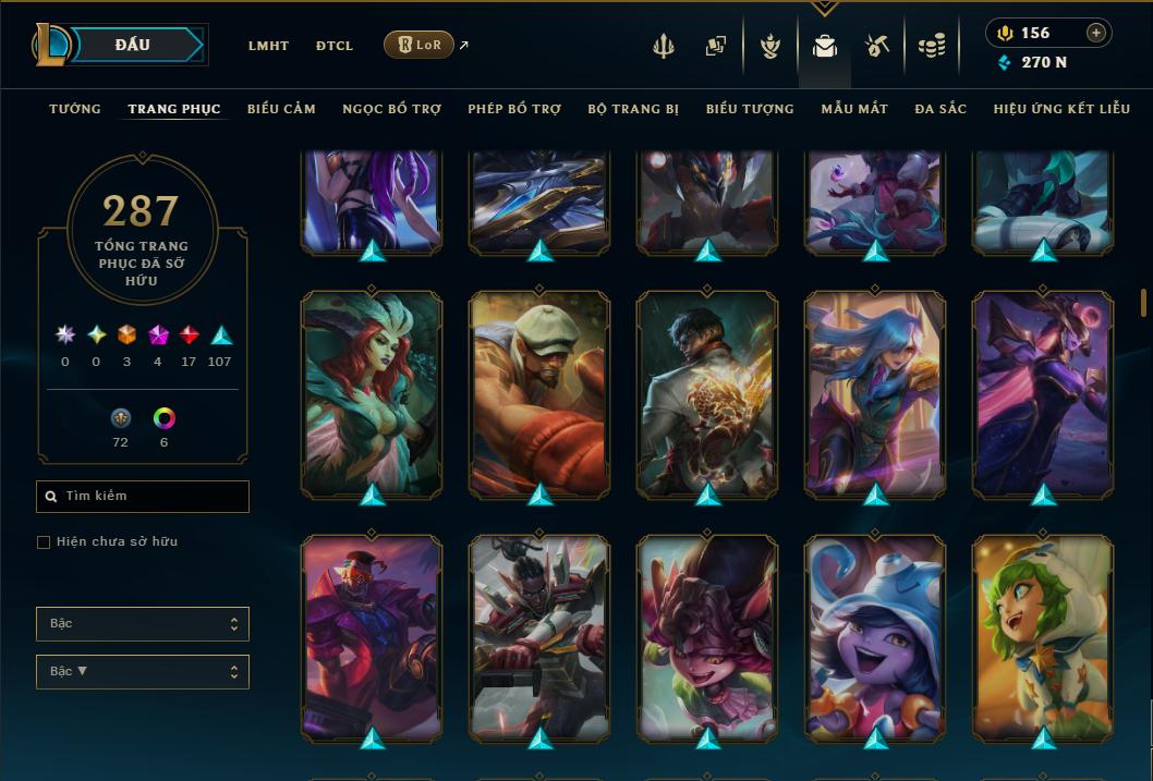 Hình ảnh chi tiết tài khoản LMHT mã số 199274 - Shop LMHT