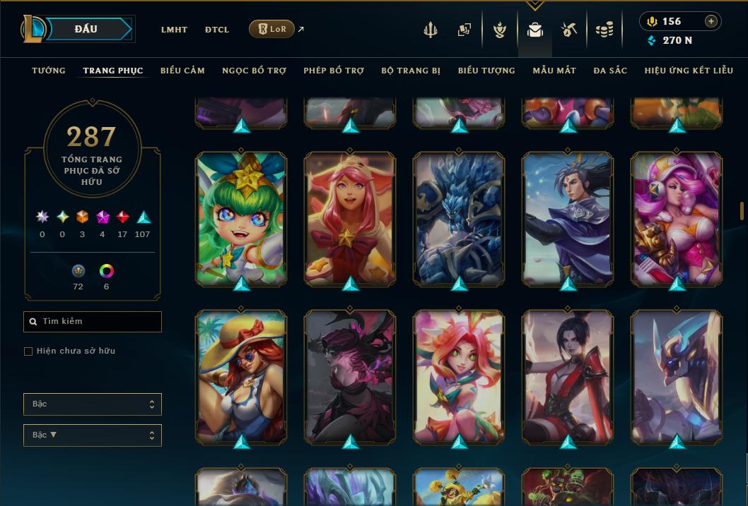 Hình ảnh chi tiết tài khoản LMHT mã số 199274 - Shop LMHT