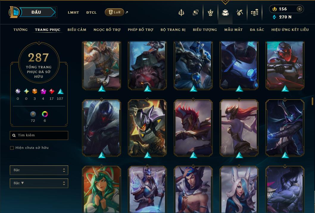 Hình ảnh chi tiết tài khoản LMHT mã số 199274 - Shop LMHT