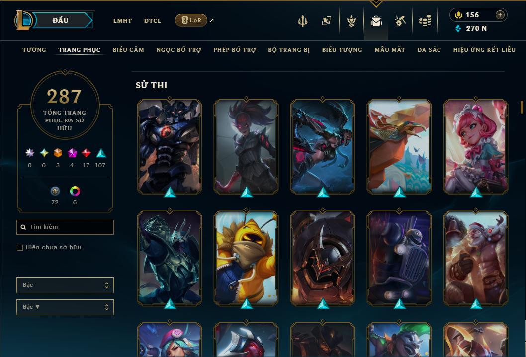 Hình ảnh chi tiết tài khoản LMHT mã số 199274 - Shop LMHT