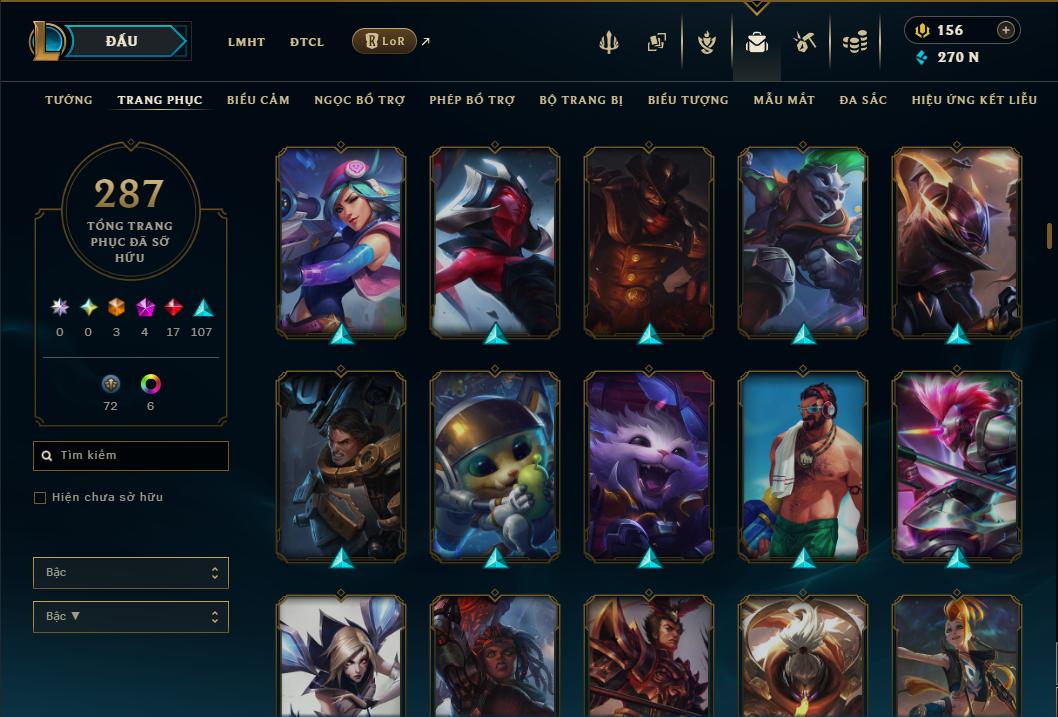 Hình ảnh chi tiết tài khoản LMHT mã số 199274 - Shop LMHT