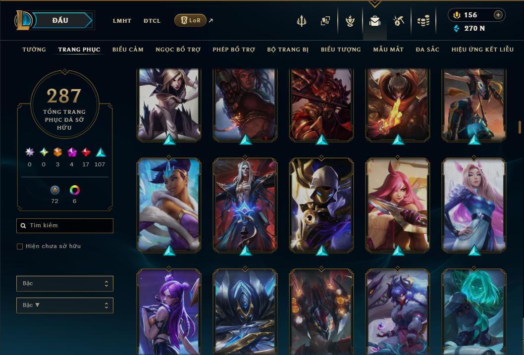 Hình ảnh chi tiết tài khoản LMHT mã số 199274 - Shop LMHT