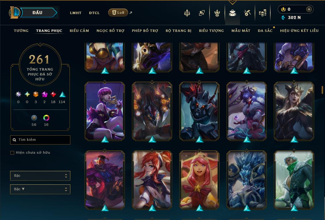 Hình ảnh chi tiết tài khoản LMHT mã số 199327 - Shop LMHT