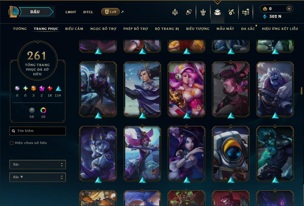 Hình ảnh chi tiết tài khoản LMHT mã số 199327 - Shop LMHT