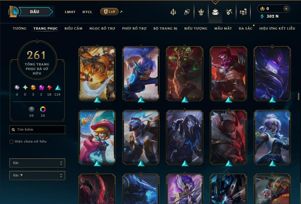 Hình ảnh chi tiết tài khoản LMHT mã số 199327 - Shop LMHT