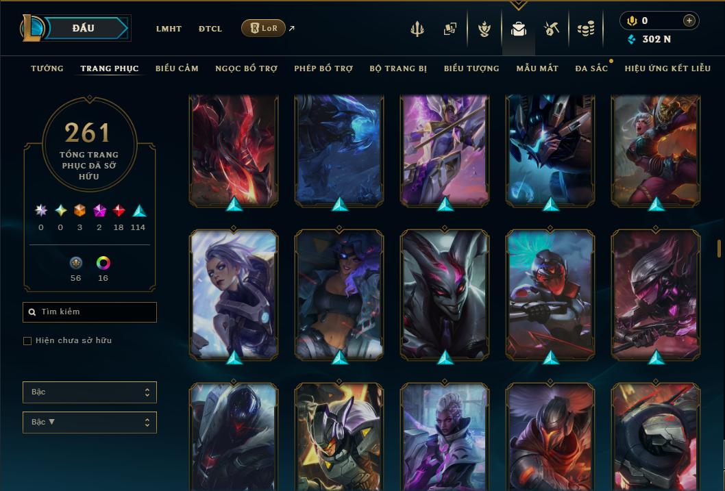 Hình ảnh chi tiết tài khoản LMHT mã số 199327 - Shop LMHT