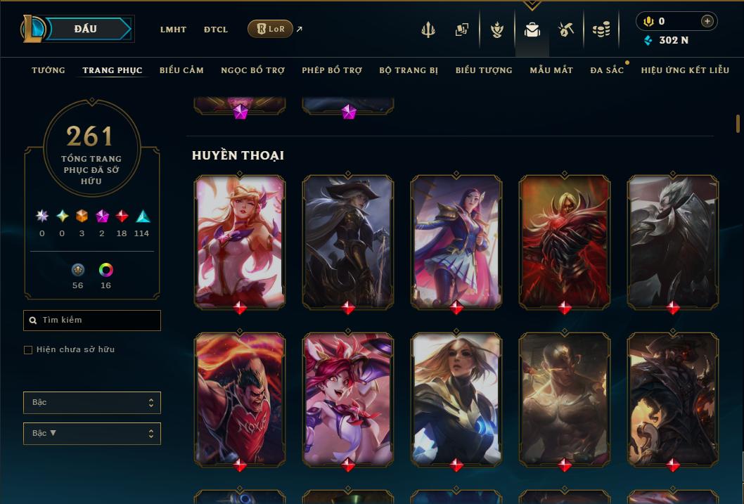 Hình ảnh chi tiết tài khoản LMHT mã số 199327 - Shop LMHT