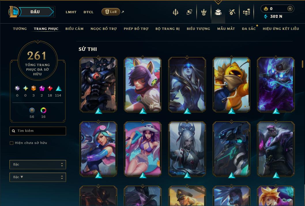 Hình ảnh chi tiết tài khoản LMHT mã số 199327 - Shop LMHT