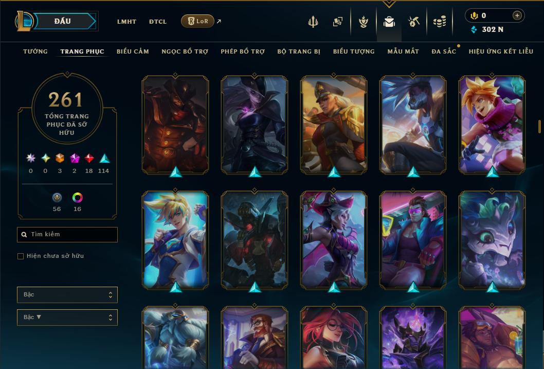 Hình ảnh chi tiết tài khoản LMHT mã số 199327 - Shop LMHT