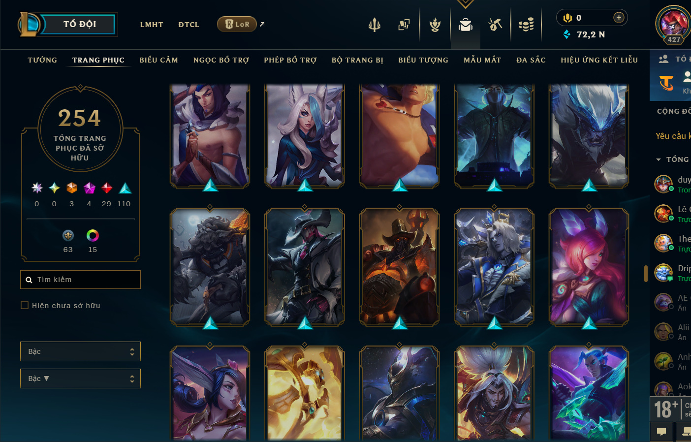 Hình ảnh chi tiết tài khoản LMHT mã số 199364 - Shop LMHT