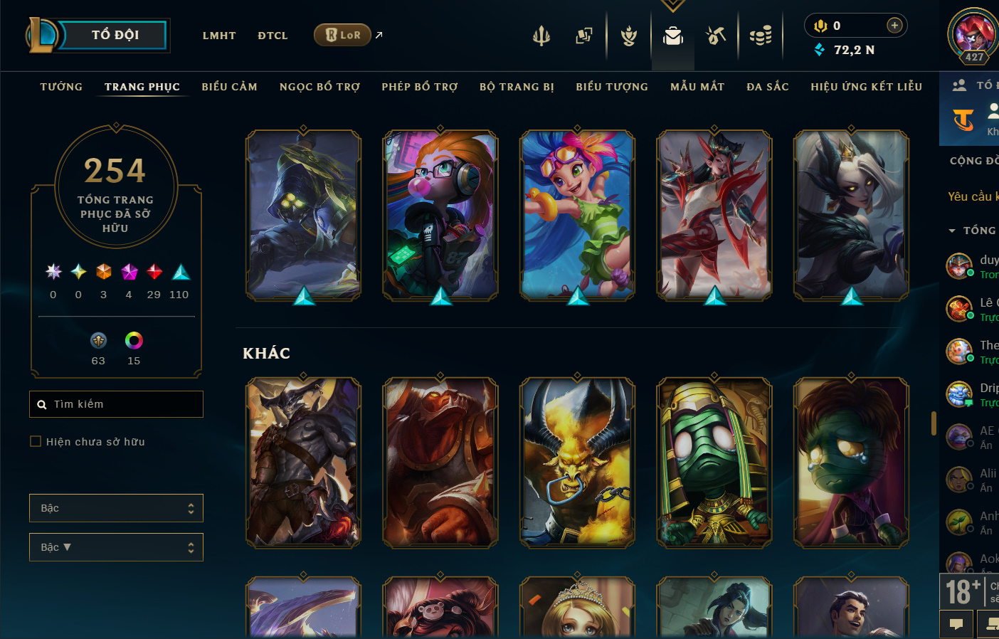 Hình ảnh chi tiết tài khoản LMHT mã số 199364 - Shop LMHT