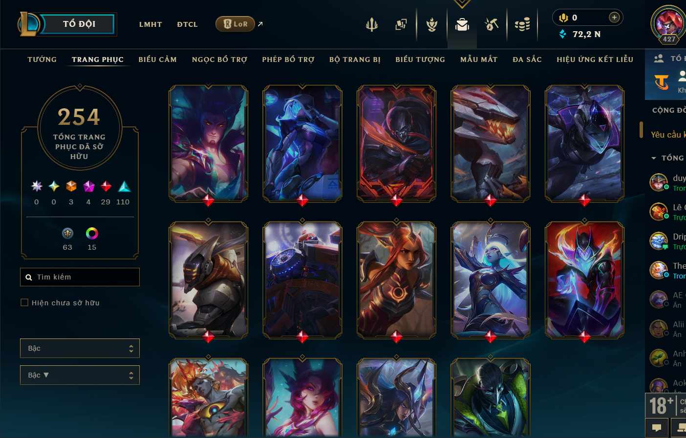 Hình ảnh chi tiết tài khoản LMHT mã số 199364 - Shop LMHT