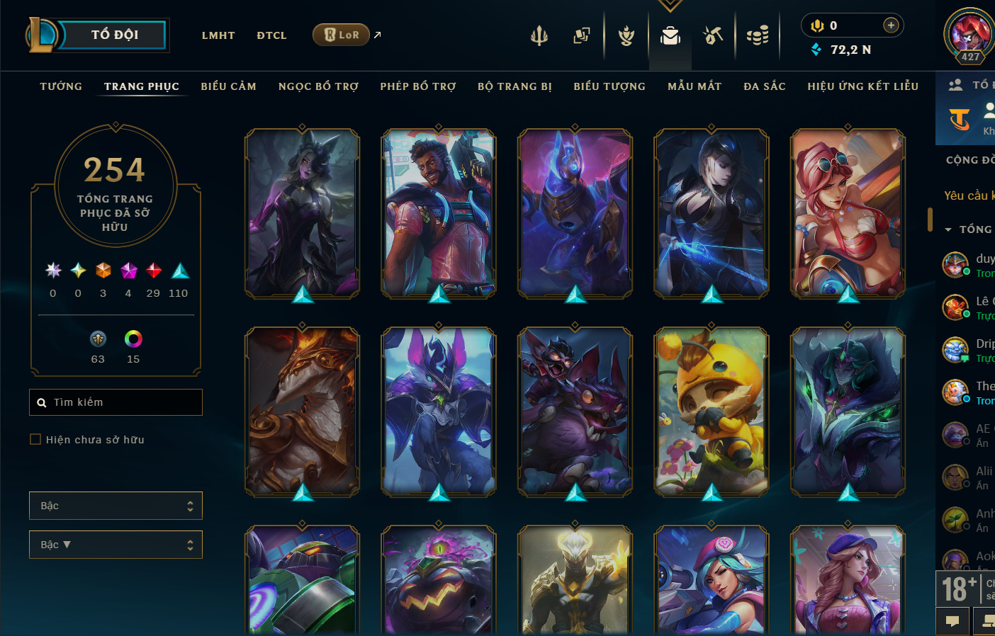 Hình ảnh chi tiết tài khoản LMHT mã số 199364 - Shop LMHT